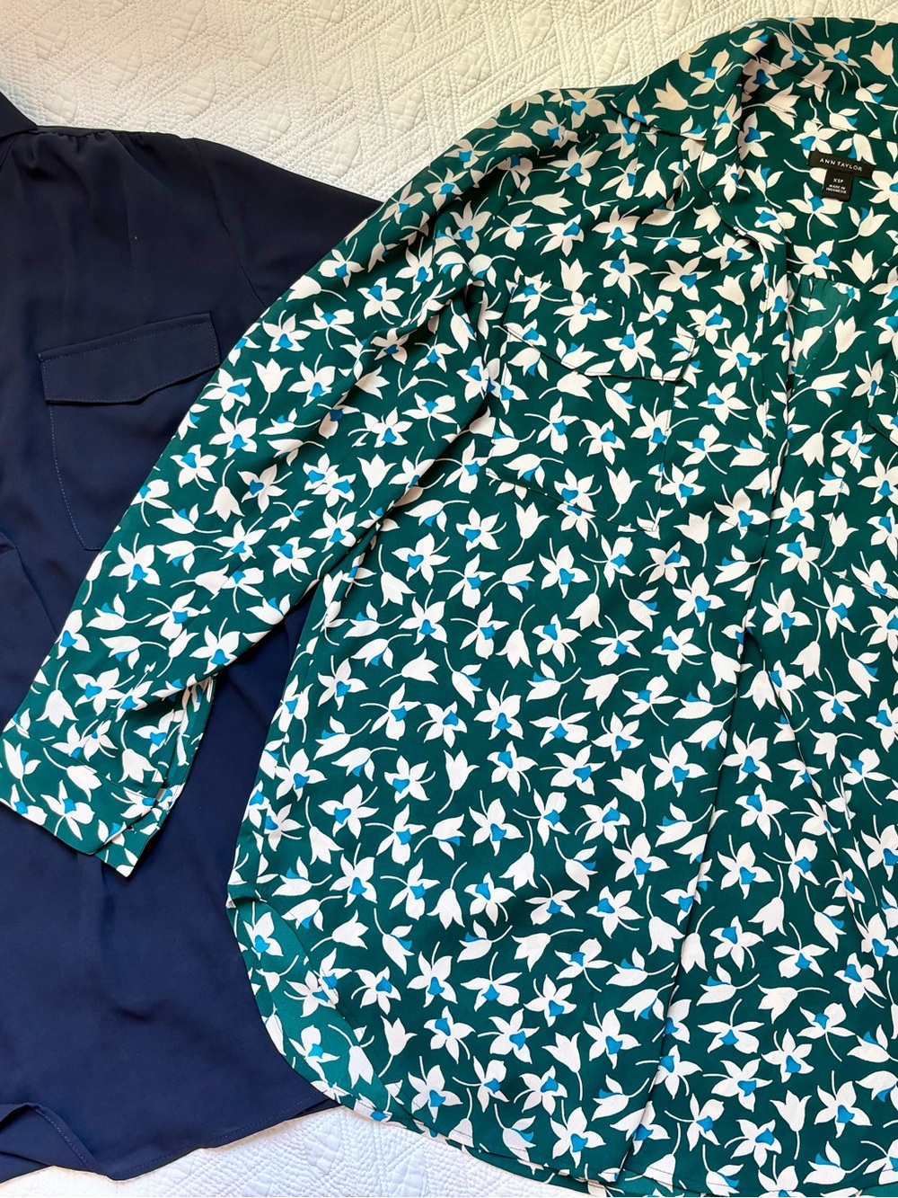 Lot of 2 Ann Taylor Camp Blouses